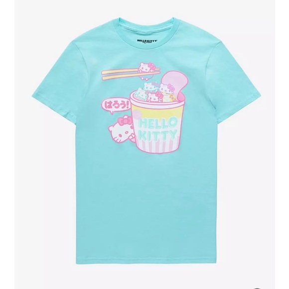 NWT hello kitty vibrant blue ramen tee - Picture 1 of 5